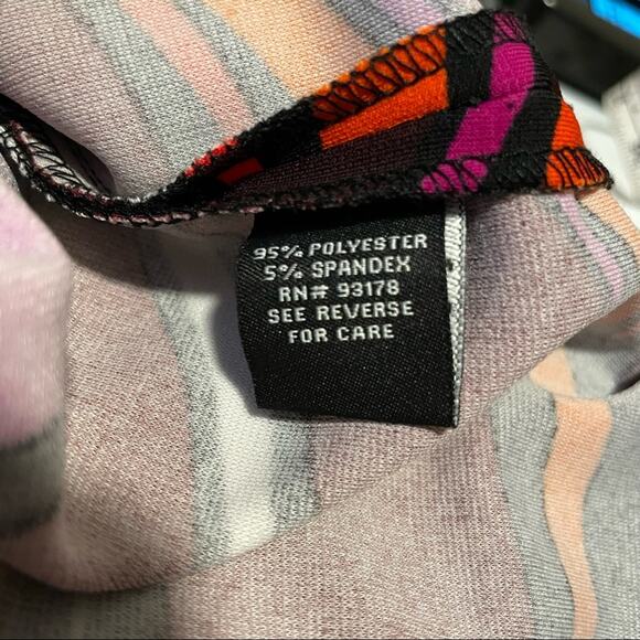 Groovy Mod Retro Colorful Vivid Bright Pencil Mini Skirt Size 8 Petite - Picture 5 of 10